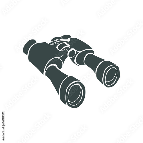 Vector image of a stylized binoculars