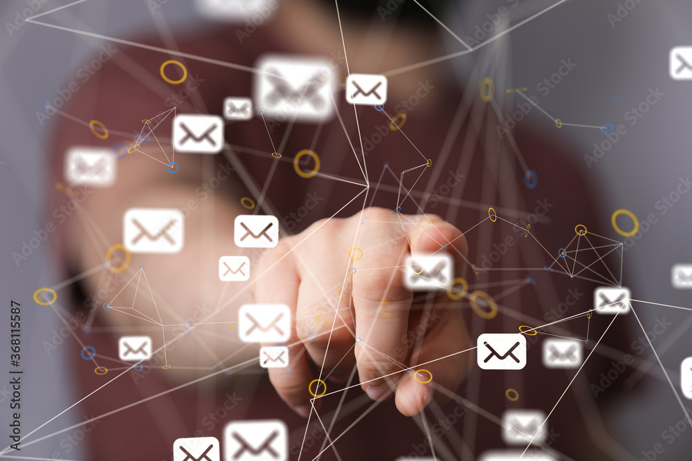 mail communication support contact concept service mail communication support contact concept service