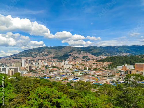 Streets of Medellin in Colombia