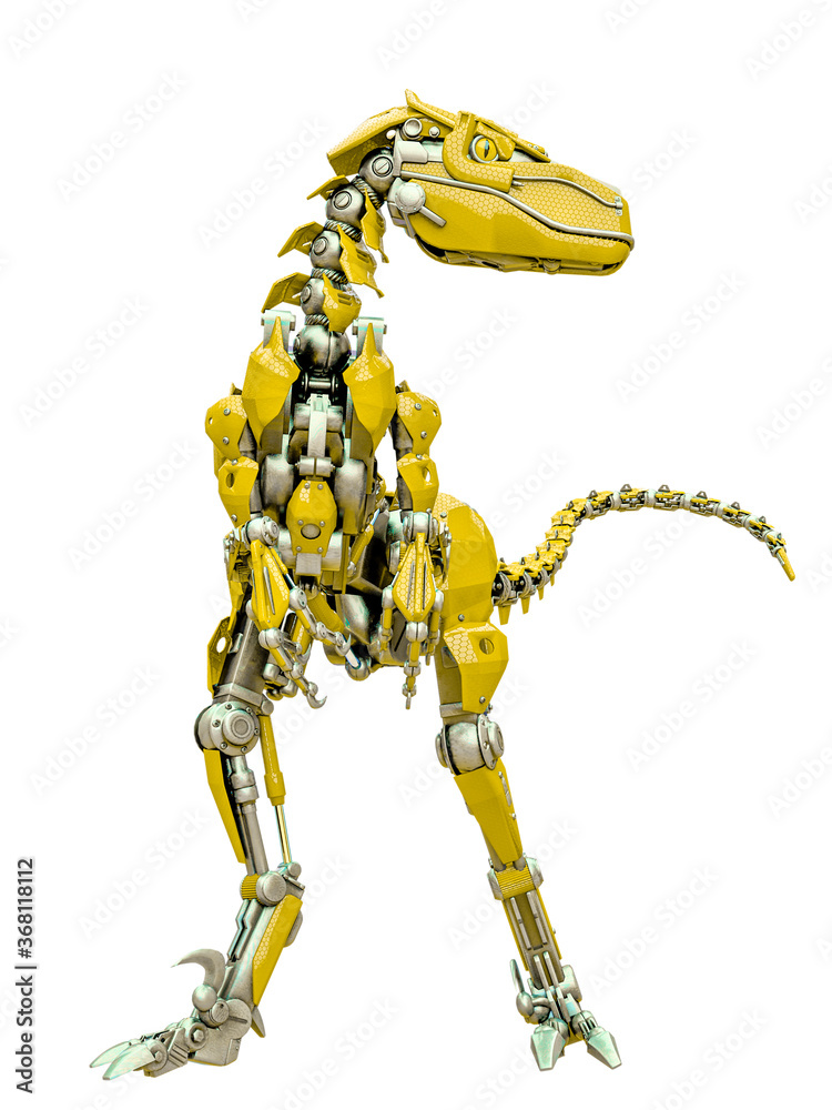 velociraptor robot stand up