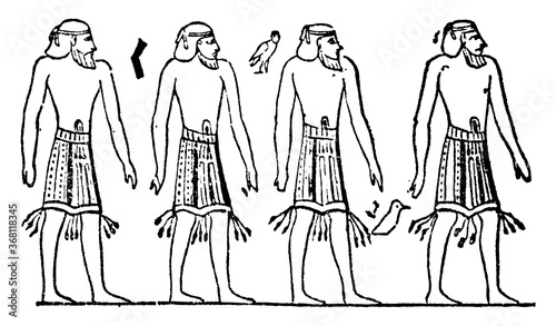 Thebes, vintage illustration.