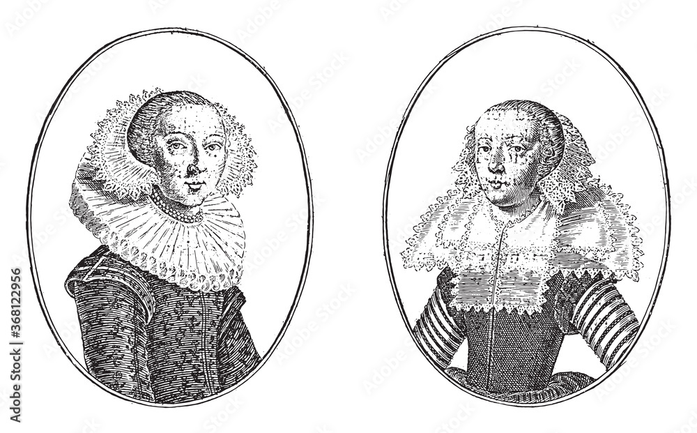 Portraits Of The Courtesans Called Schone Elsje And Schone Hester 