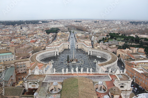 view from the Papal Basilica of Saint Peter, Vatican © Alina