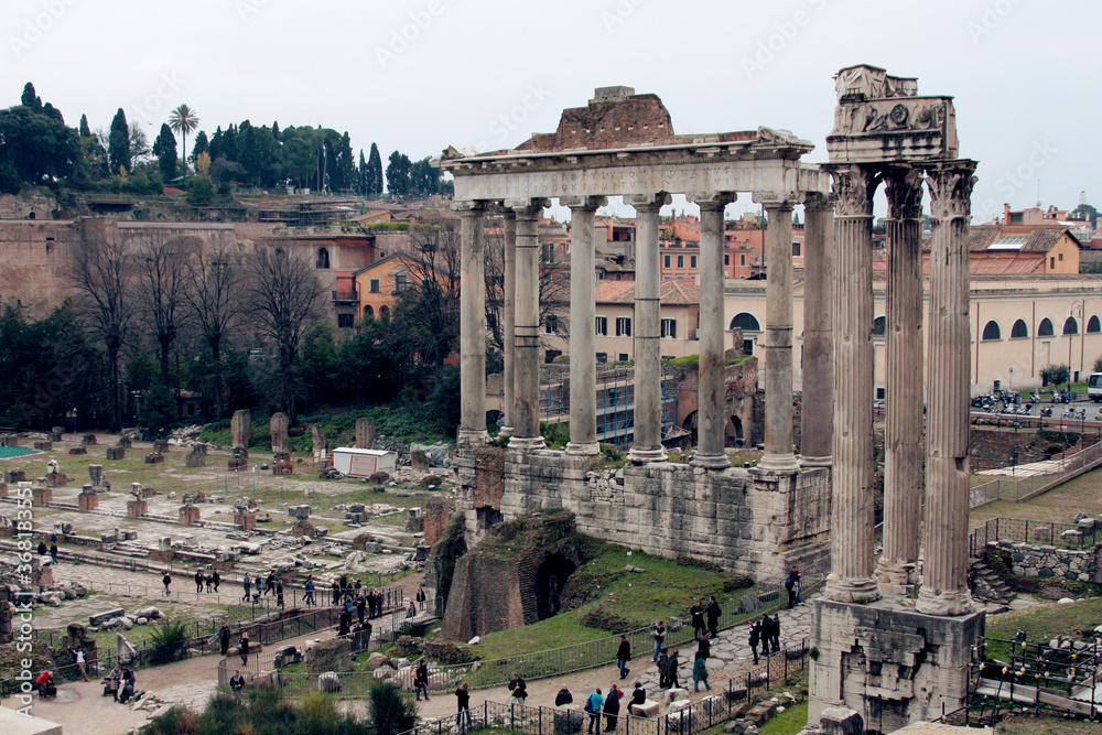 view of the Roman forum