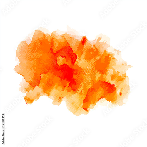 orange splash of brush.