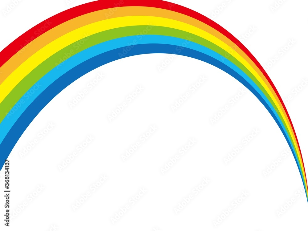 Obraz premium 虹 背景 空 青空 レインボー 虹色 