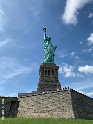 The Statue of Liberty under clear blue sky 