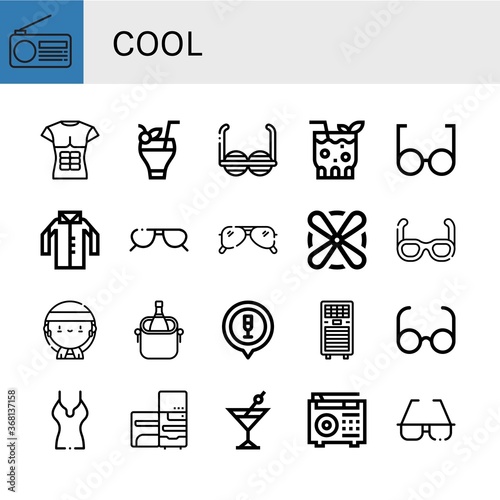 Set of cool icons