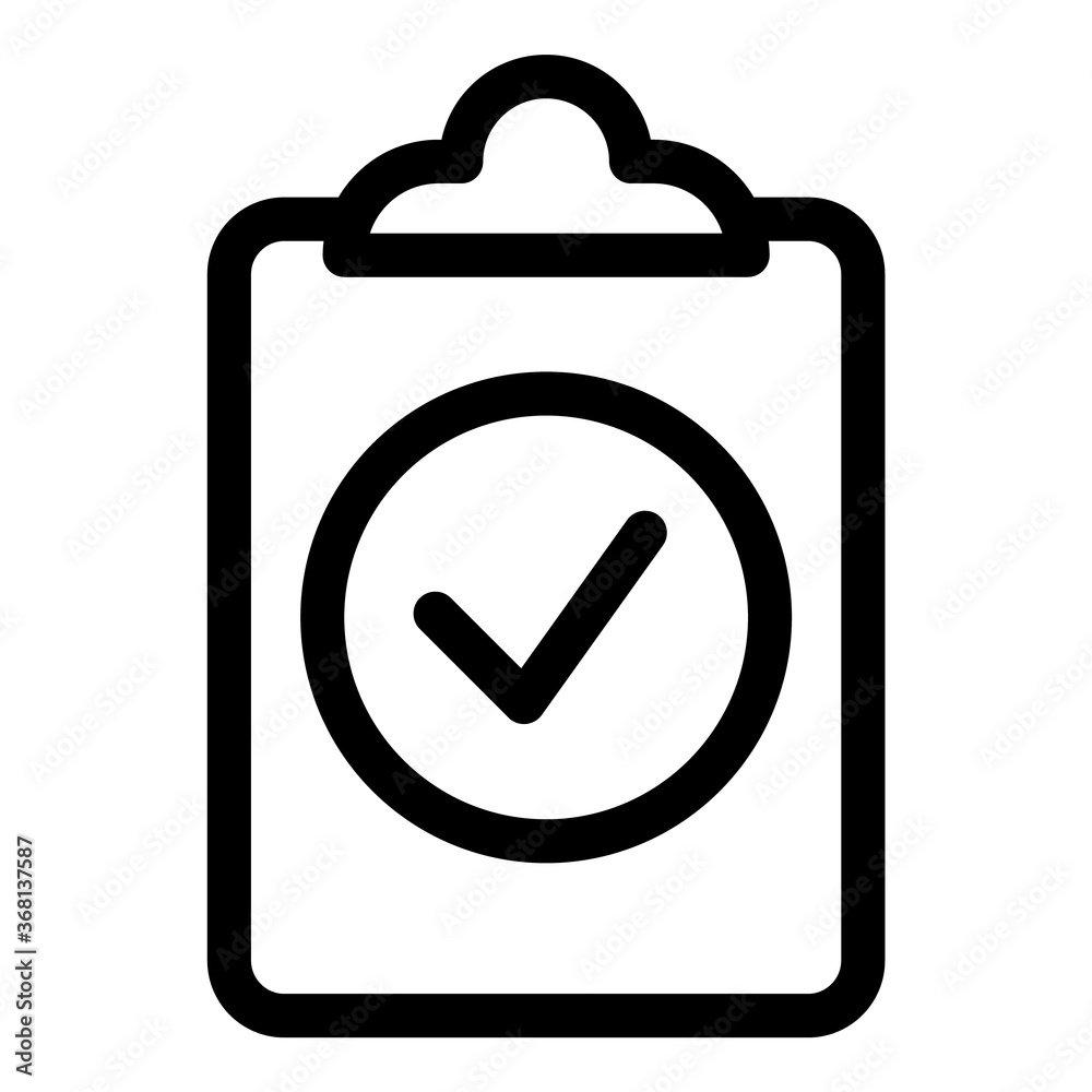 Checklist Flat Icon Isolated On White Background Checklist Flat Icon Isolated On White Background