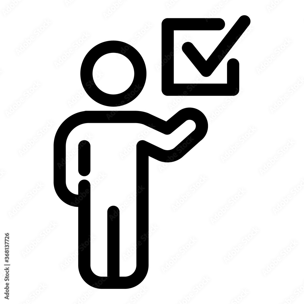 Vote Flat Icon Isolated On White Background Vote Flat Icon Isolated On White Background