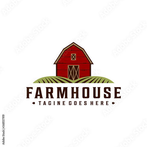 Farmhouse / Warehouse Vintage Retro Hipster Logo Design
