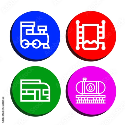 Set of rail icons