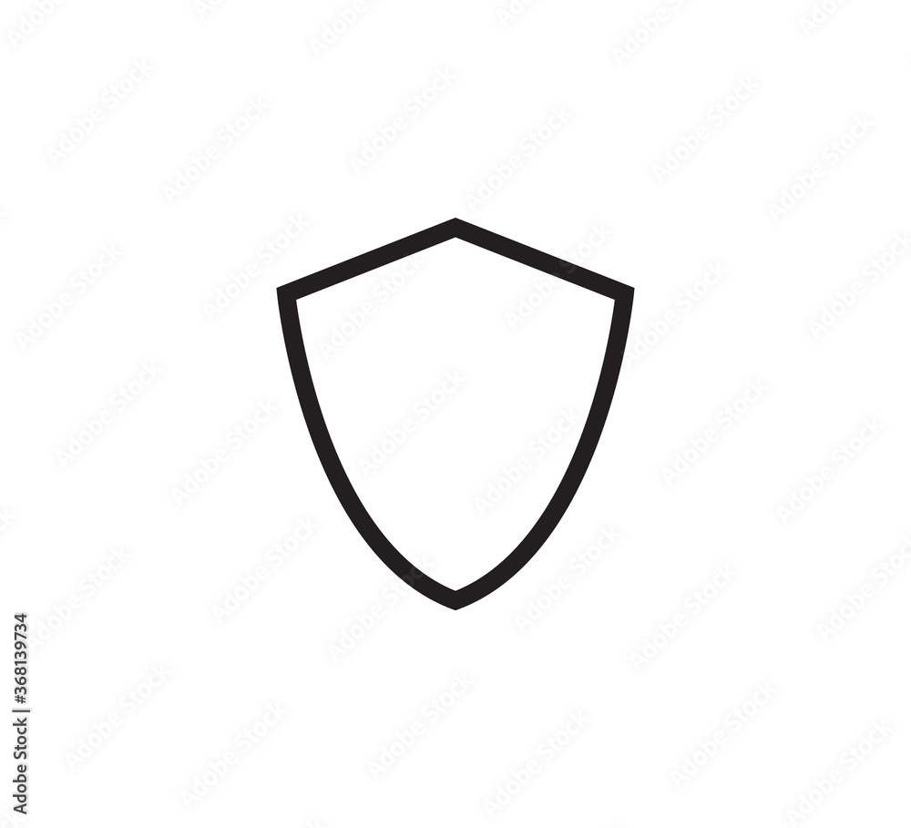 Shield icon vector logo design template Shield icon vector logo design template