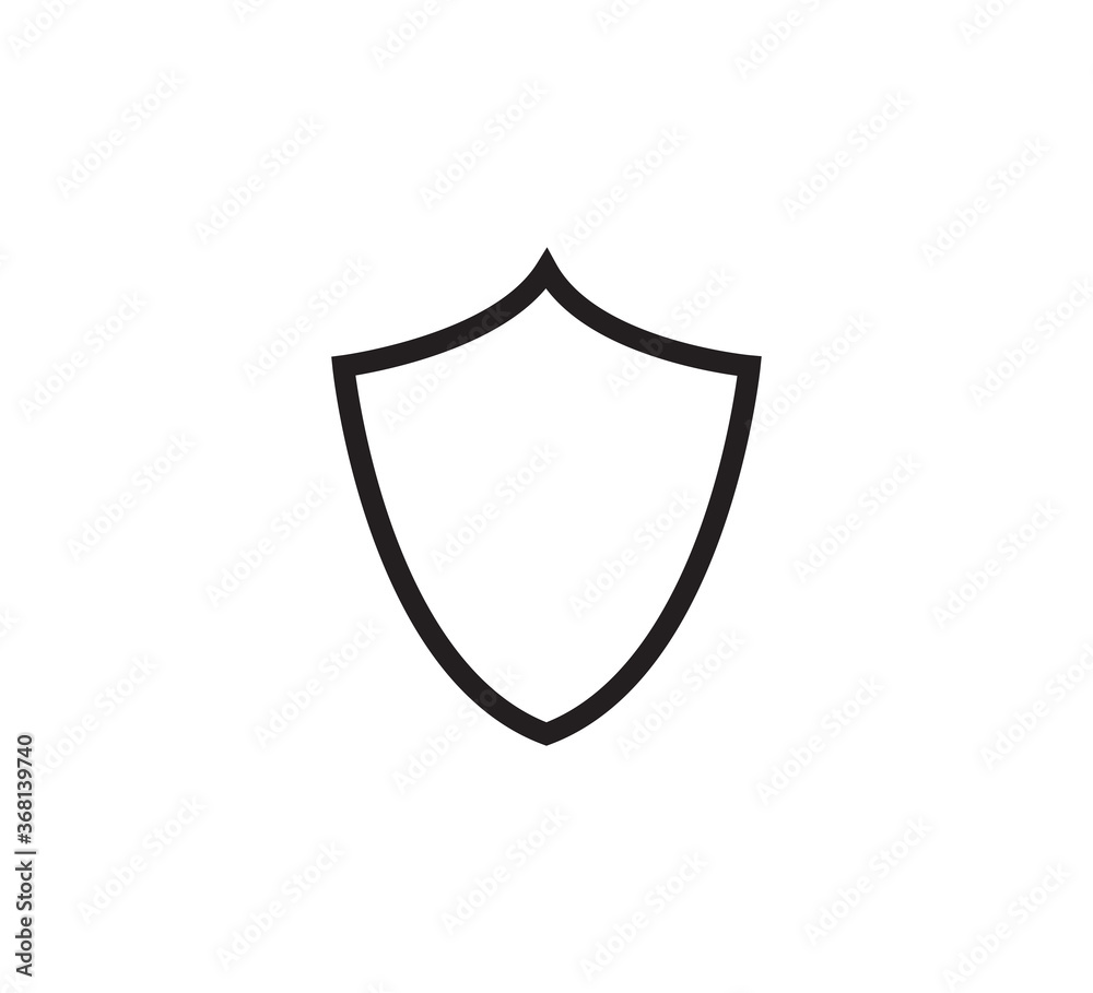 Shield icon vector logo design template