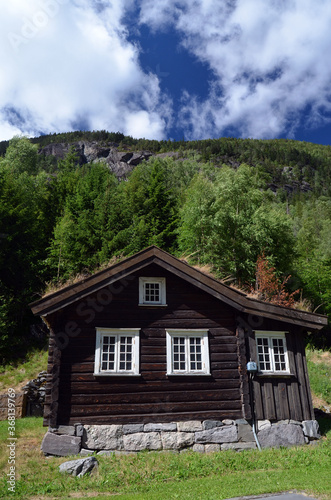 Vintage historical buildings.Telemark. Norway © Sergey Kamshylin