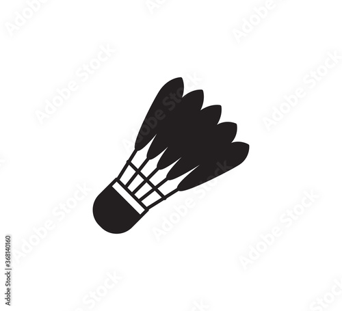 Shuttlecock icon flat style illustration