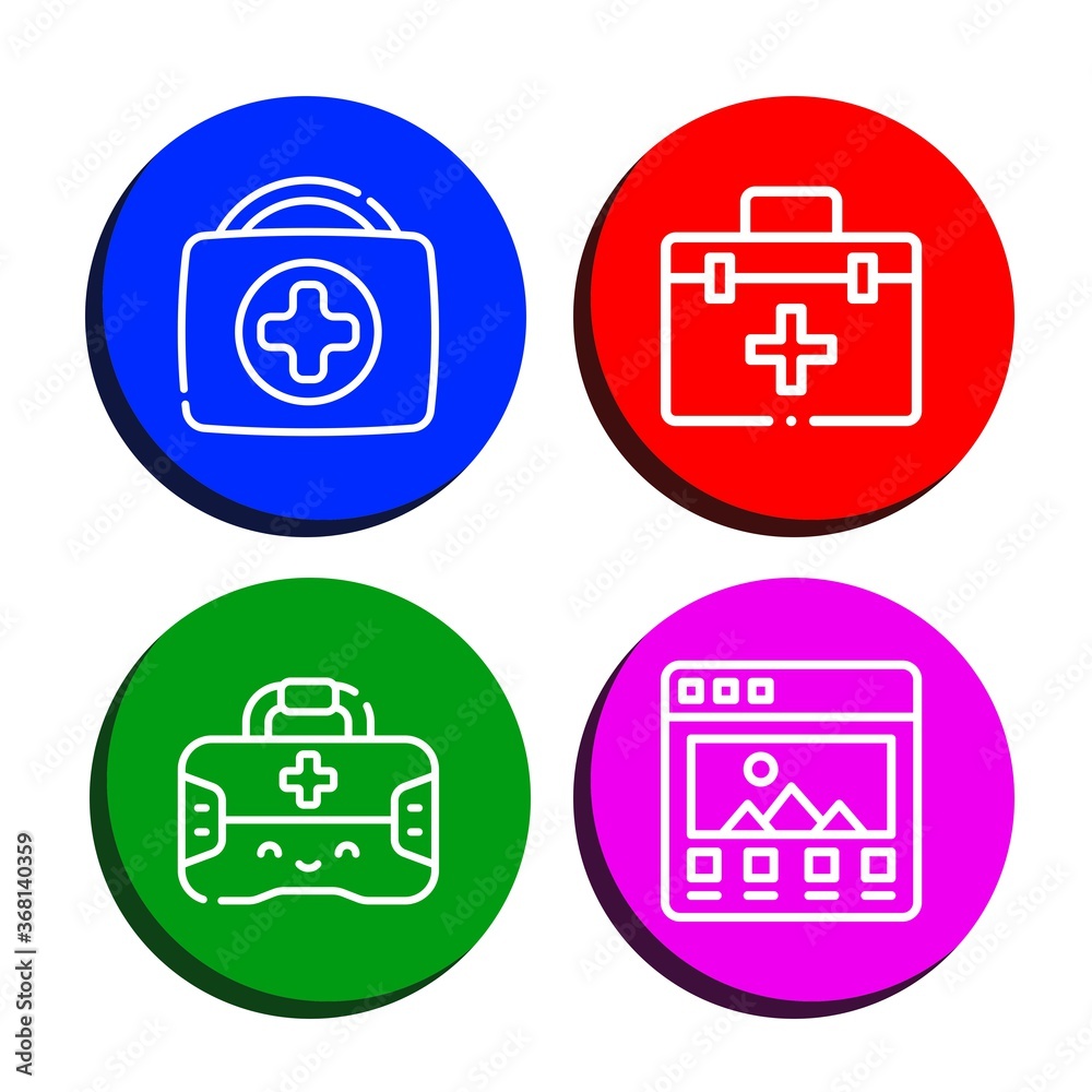 suitcase simple icons set suitcase simple icons set