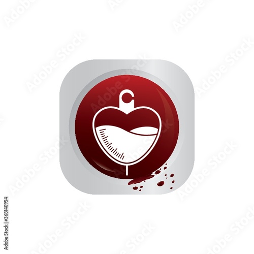 saline in heart shape
