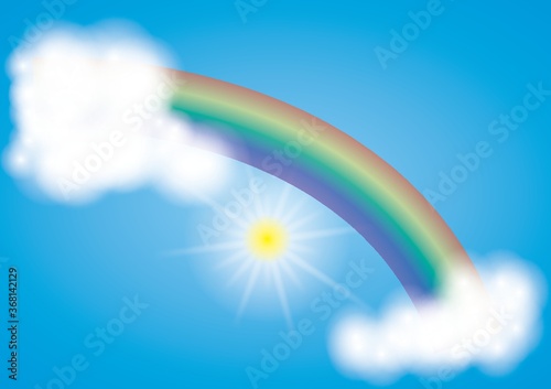 sun and rainbow