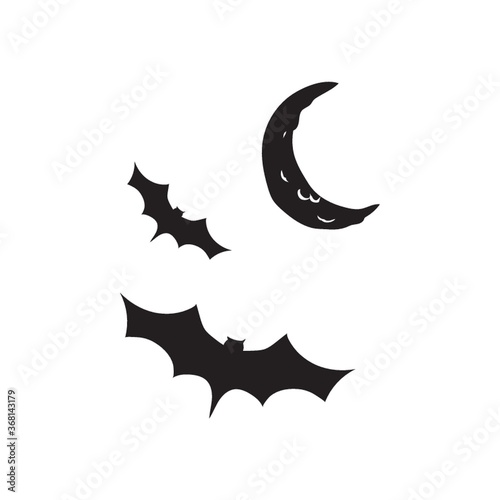 bats flying at night