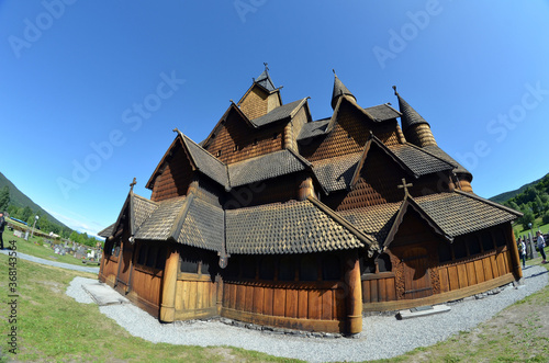 Heddal Stave Church, Norways largest stave church, Notodden municipality. Heddal,Norway