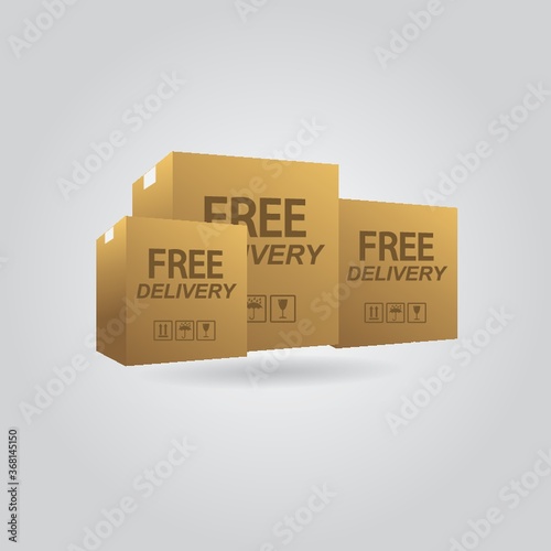 cardboard boxes