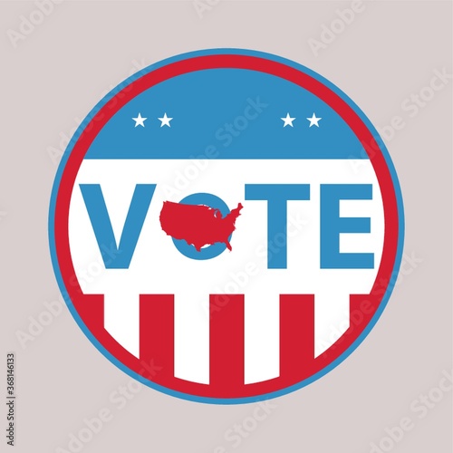usa vote label