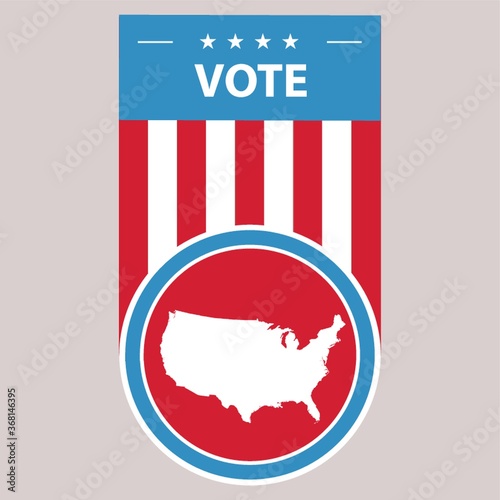 usa vote label