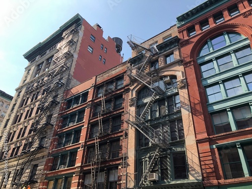 new york city buildings, brownstones, Tribeca