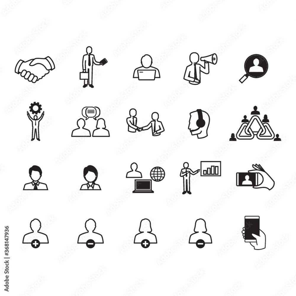 collection of business icons collection of business icons