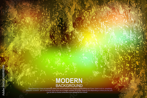 Abstract textured background in brown and green shades, chaotic multicolored ripple pattern