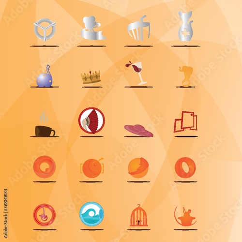 set of various icons