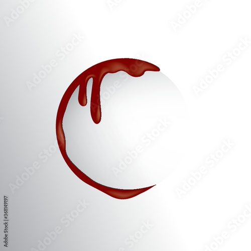 semi circle blood wound