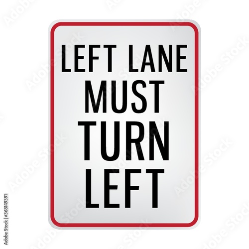 left must signboard