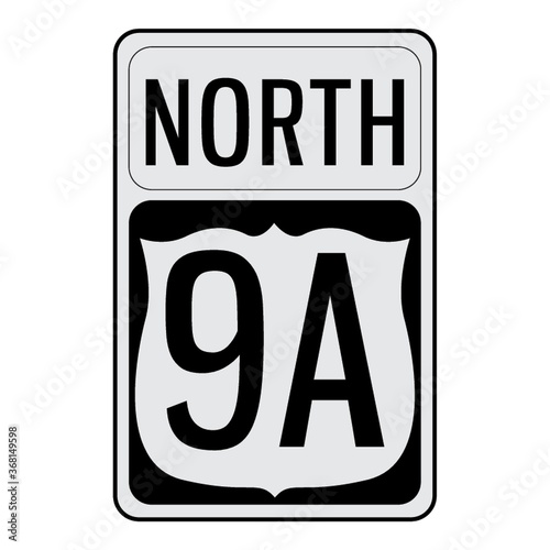 north 9a signboard