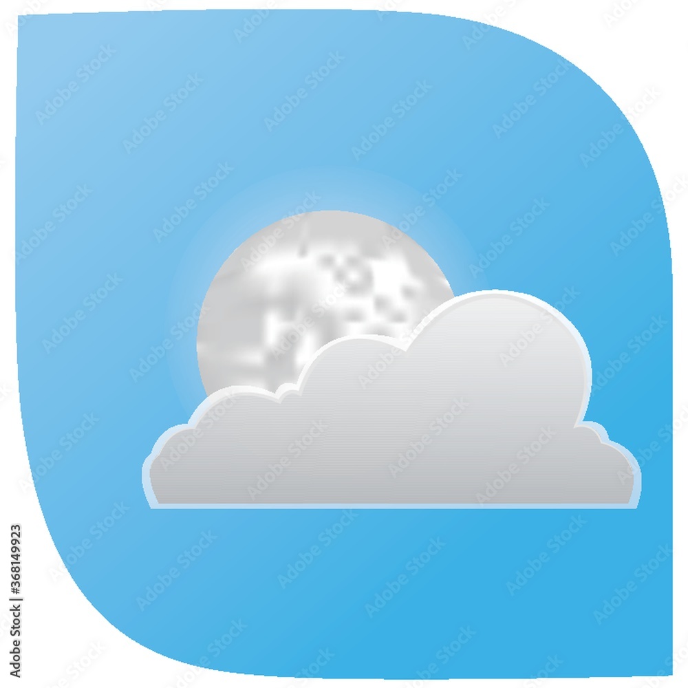 cloud and moon cloud and moon
