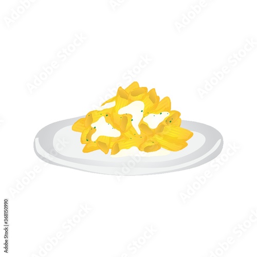 penne pasta with cheese