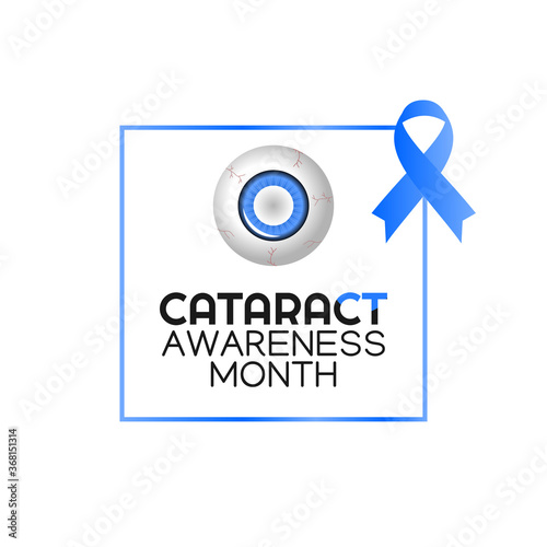 vector graphic of cataract awareness month good for cataract awareness month celebration. flat design. flyer design.flat illustration. awareness. eye.