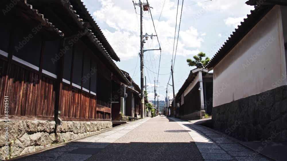 June 16, 2020, Nara, Japan, a scene in a rural town on an old historic roadway June 16, 2020, Nara, Japan, a scene in a rural town on an old historic roadway