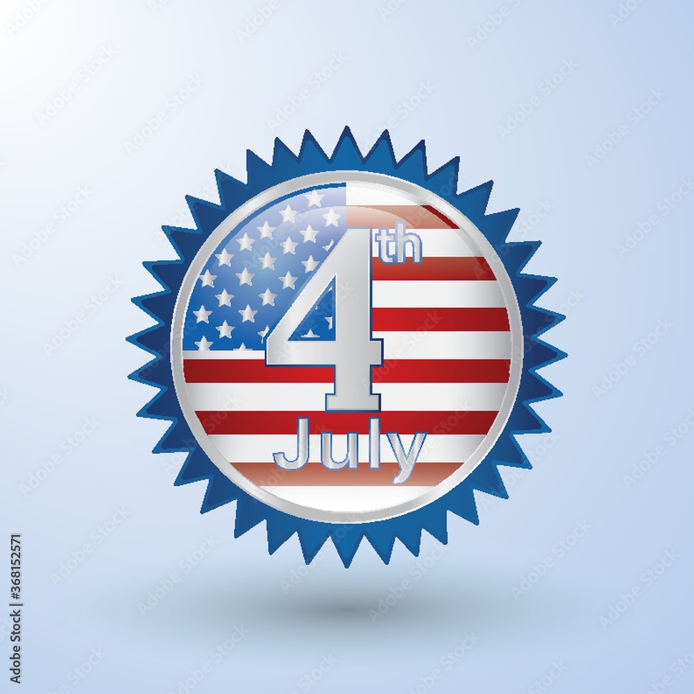 fourth july badge