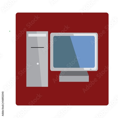 computer case with monitor