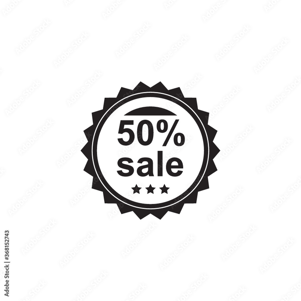50 percent sale badge 50 percent sale badge