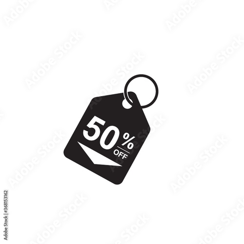 50 percent off tag