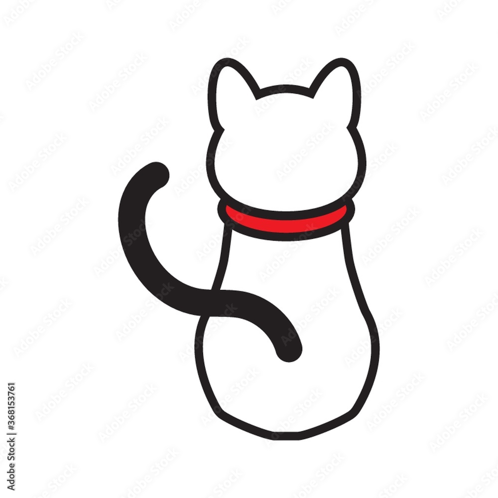 cat showing back cat showing back