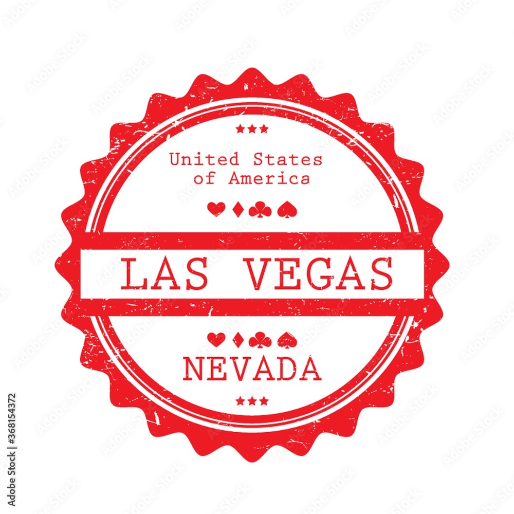 Obraz premium las vegas label