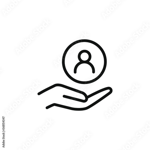Customer service icon design isolated on white background. Vector illustration