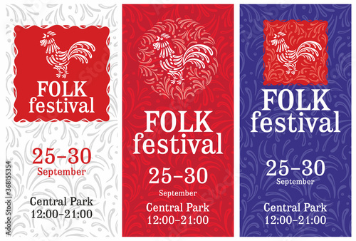 Obraz na plátně Layouts Folk Festival