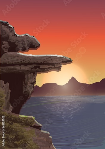 rock cliff