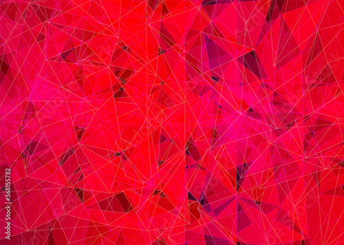 Abstract crystal refractions background concept isolated