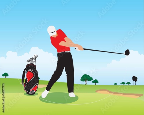 Correct golf swing